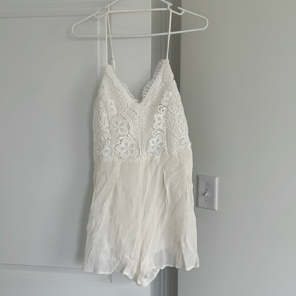 Altar'd State White Lace Romper